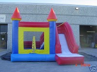 Three 'n' One Inflatable Moon Walk Bounce House 